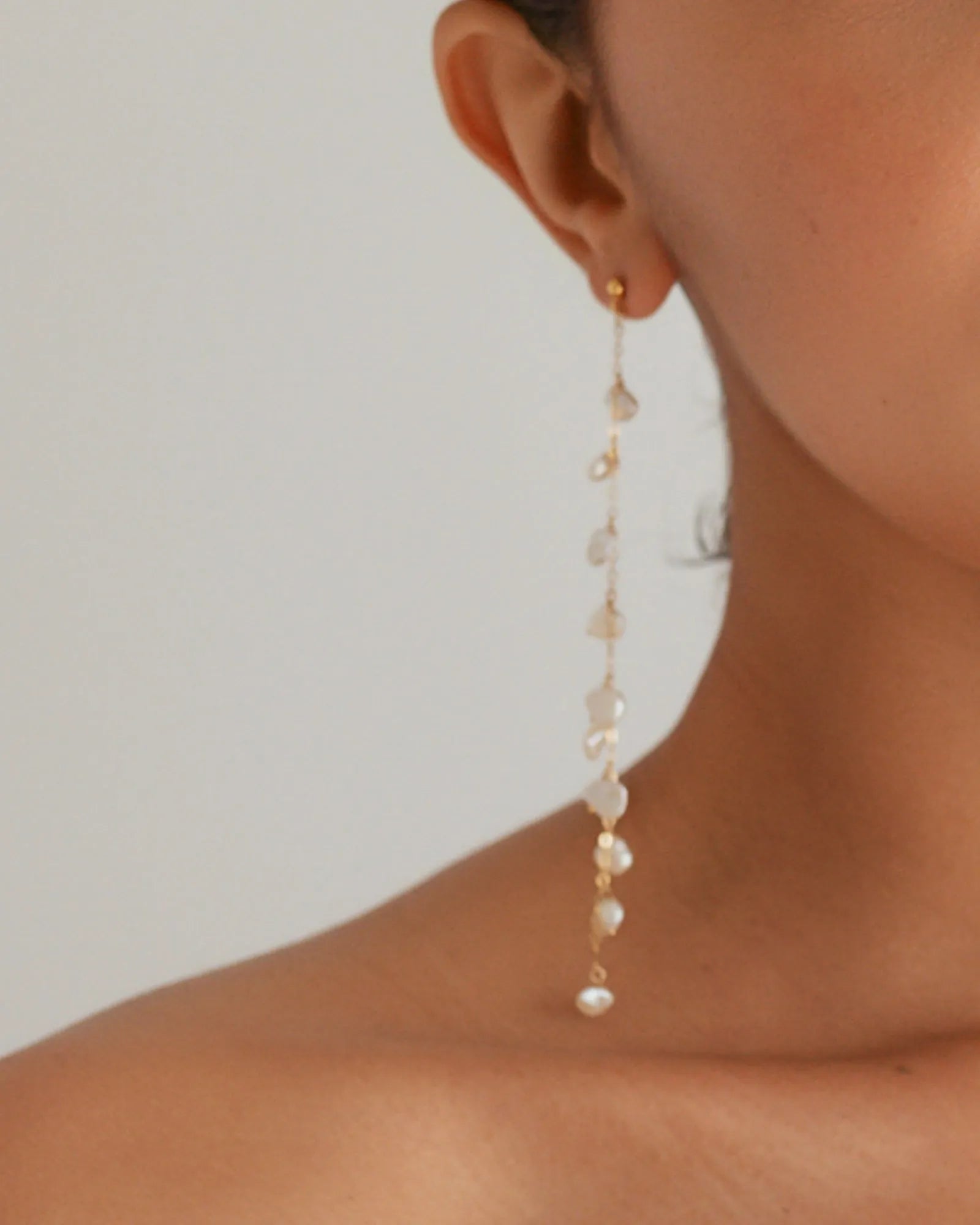Milana Keshi Pearl 14k Gold Earrings