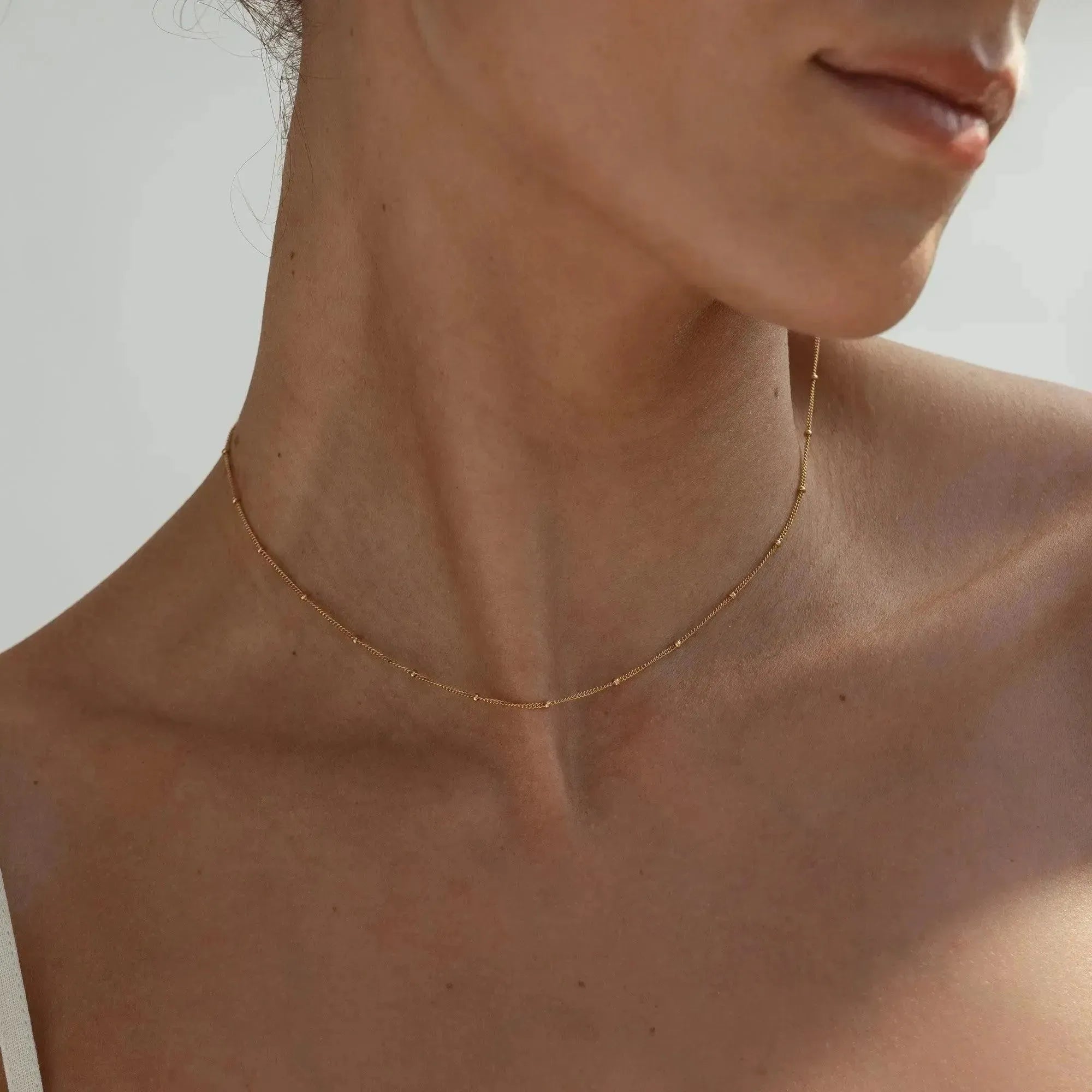 Kira Beaded Gold Necklace - ELLA PALM