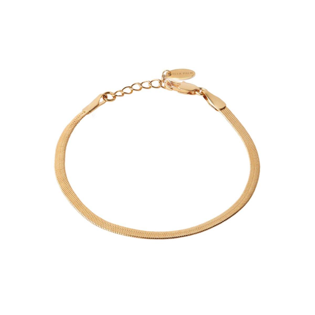 Kendra Snake Chain 14k Gold Bracelet - ELLA PALM