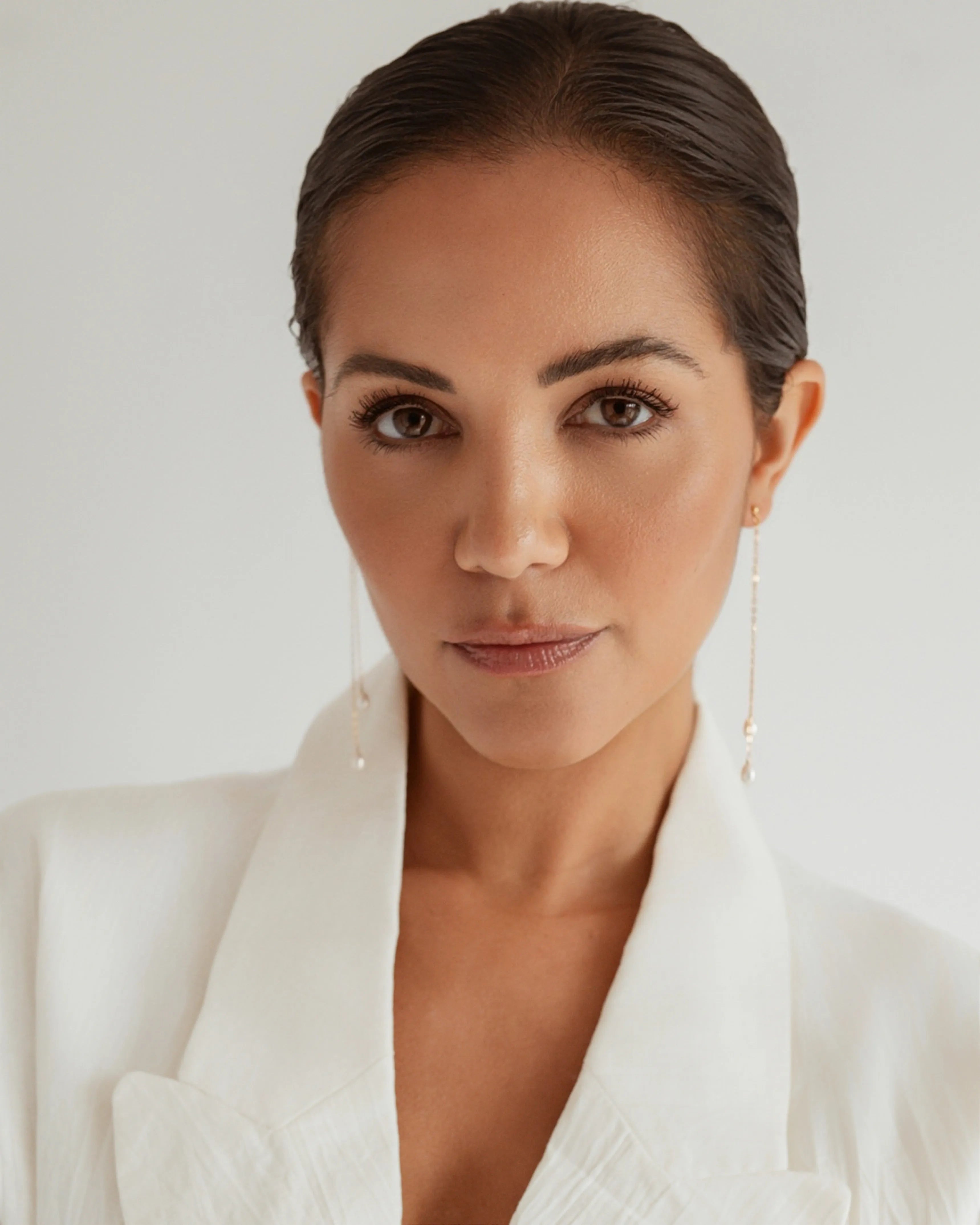 Lucia Rice Pearl 14k Gold Layered Drop Earrings