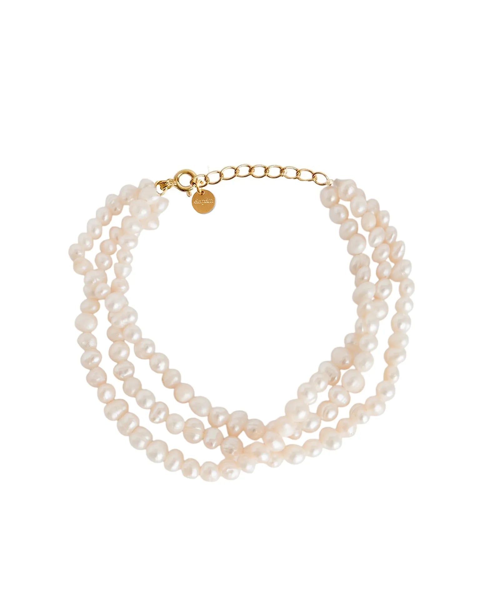 Gia Pearl 14k Gold Layered Bracelet