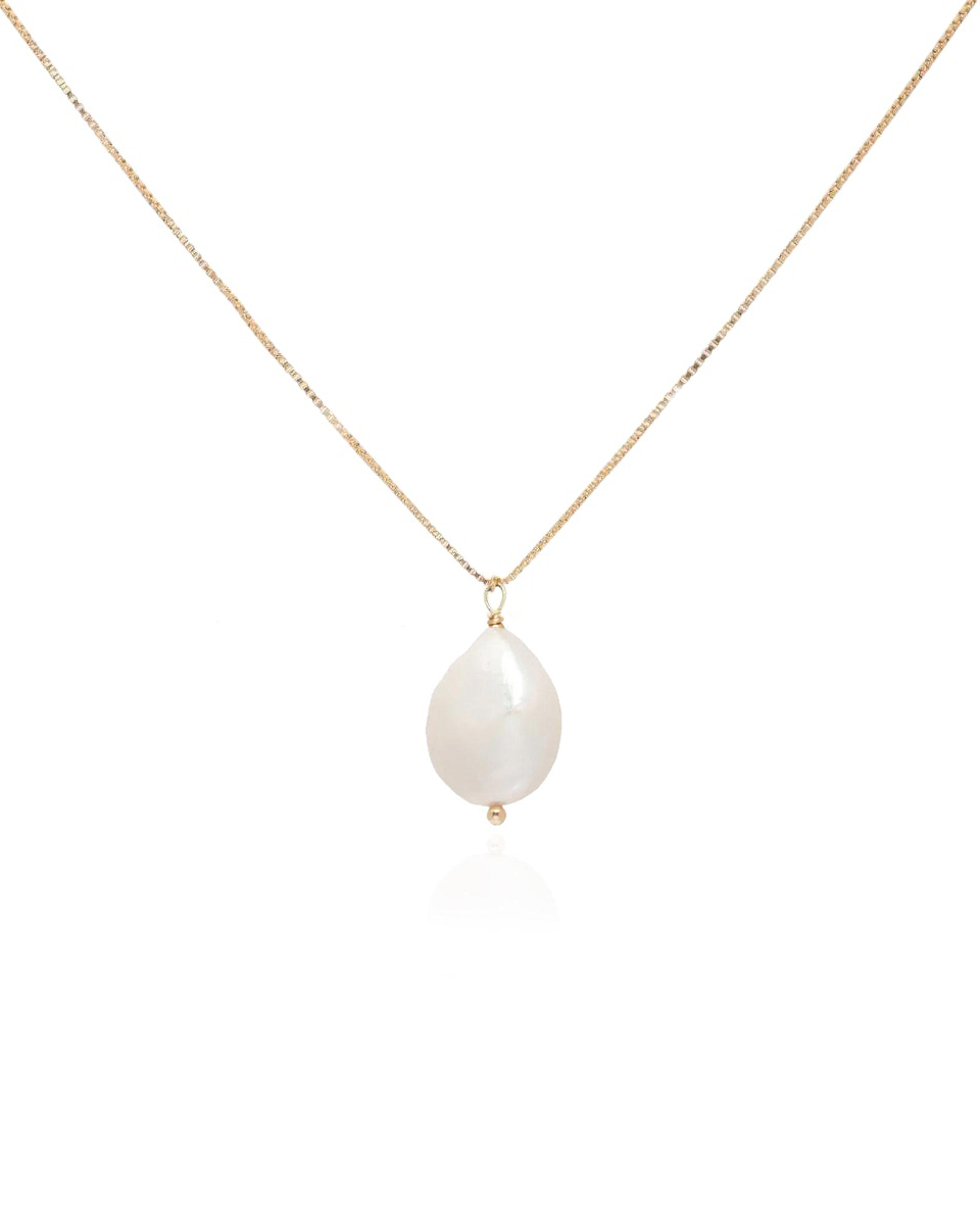Layla Baroque Pearl 14k Gold Necklace