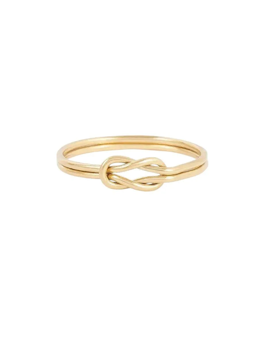 Avery Love Knot Gold Ring - ELLA PALM