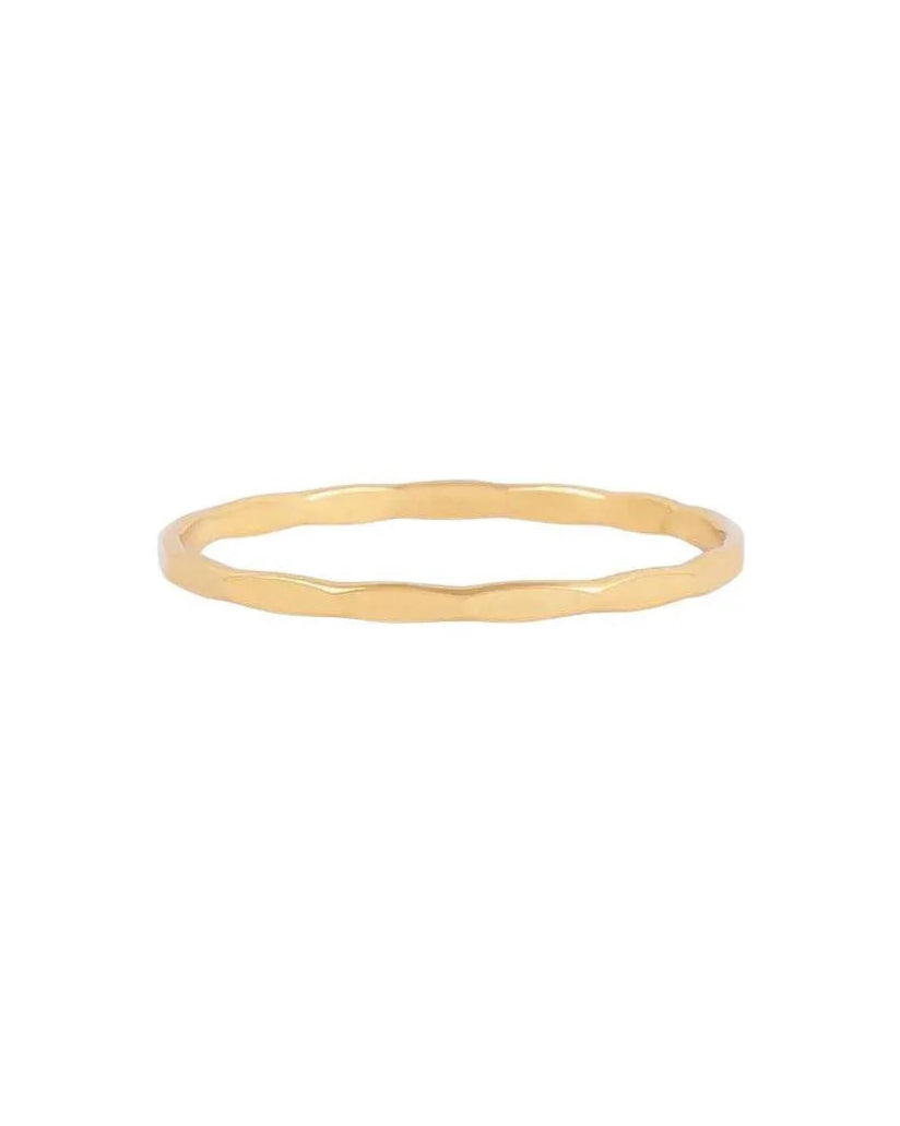 Caia Textured Gold Ring - ELLA PALM