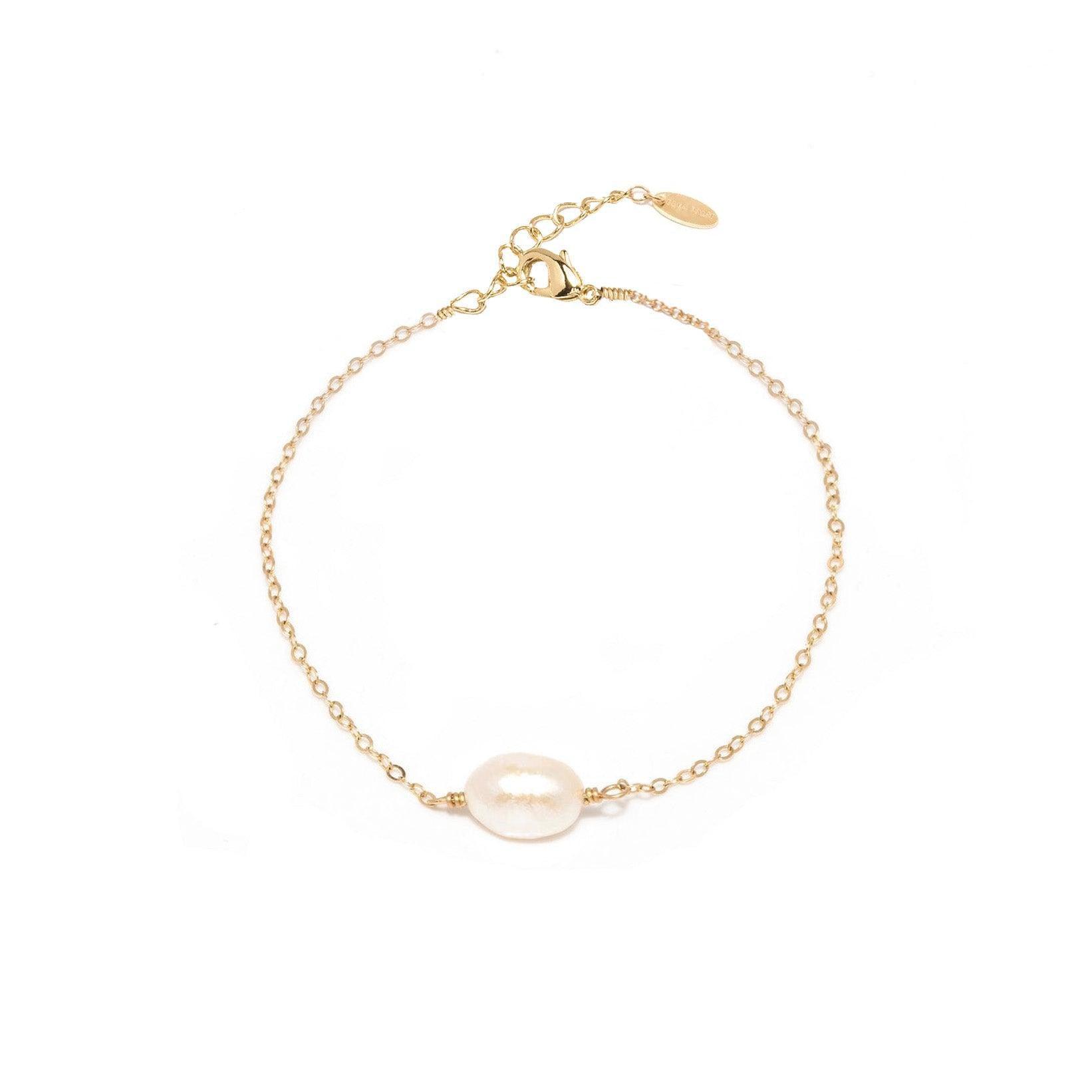 Cami Pearl 14k Gold Bracelet - ELLA PALM