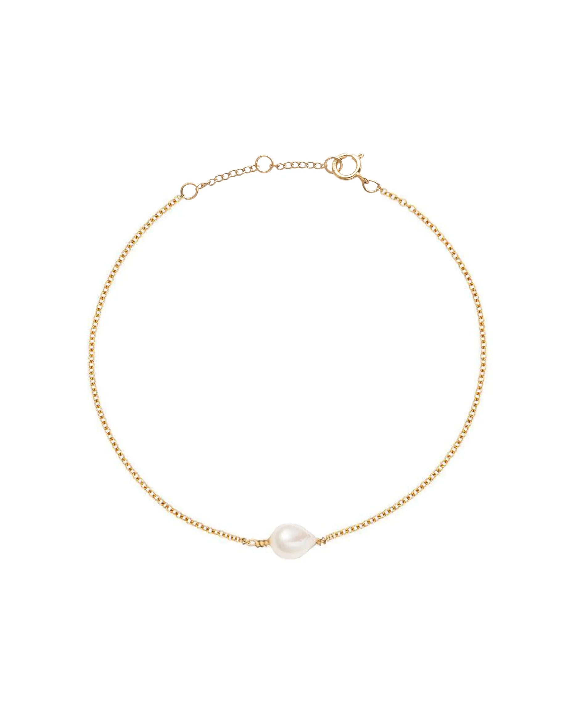 Cami Single Baroque Pearl 14k Gold Fine Bracelet