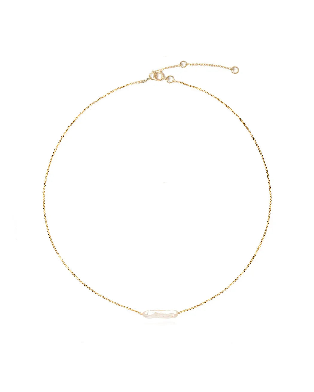 Eloise Biwa Pearl 14k Gold Fine Necklace