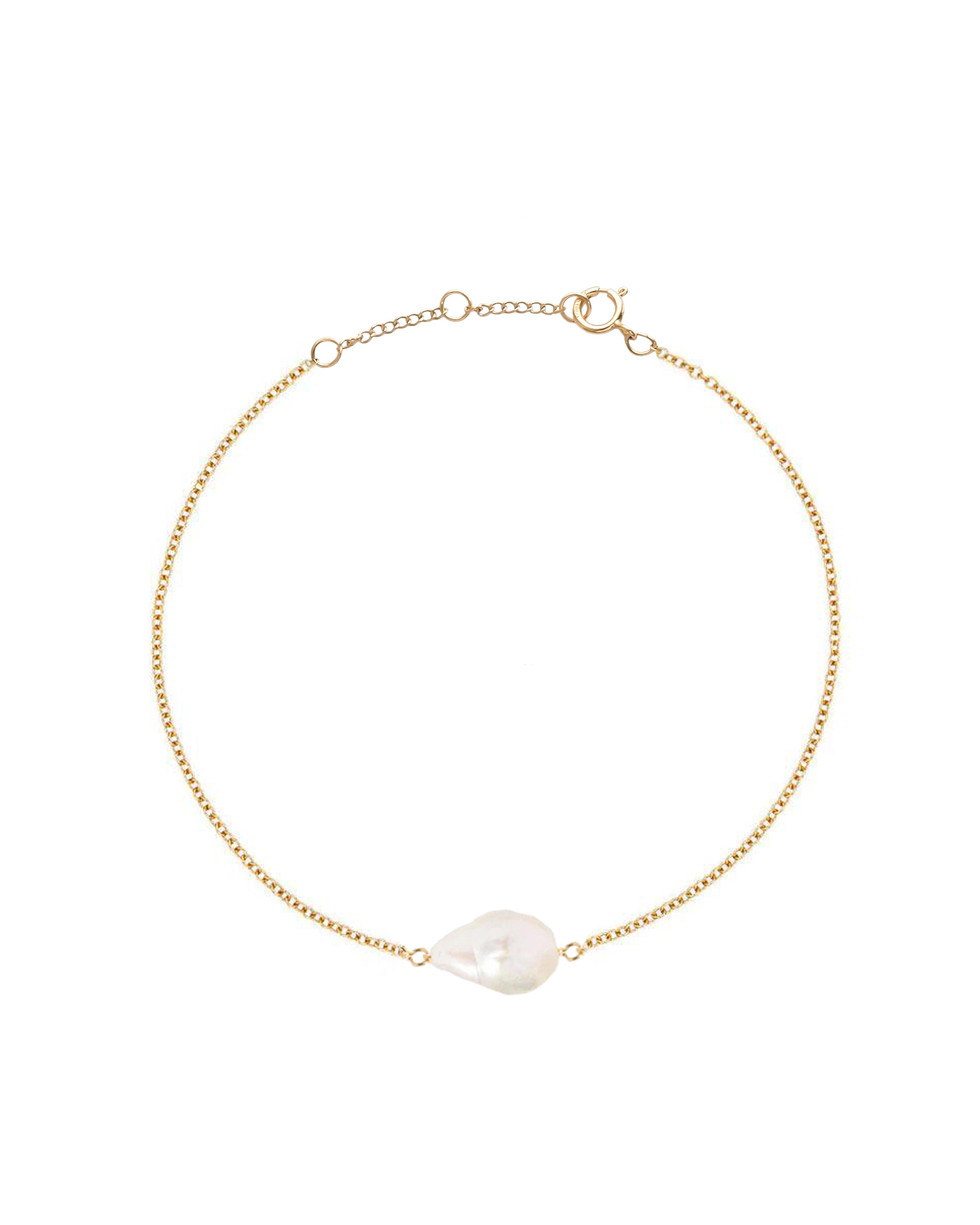 Eva Baroque Pearl 14k Gold Fine Bracelet