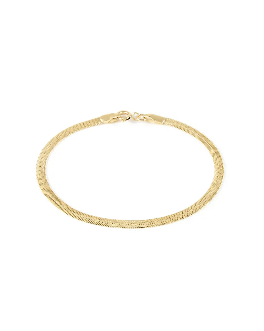Kendra Snake Chain 14k Gold Bracelet
