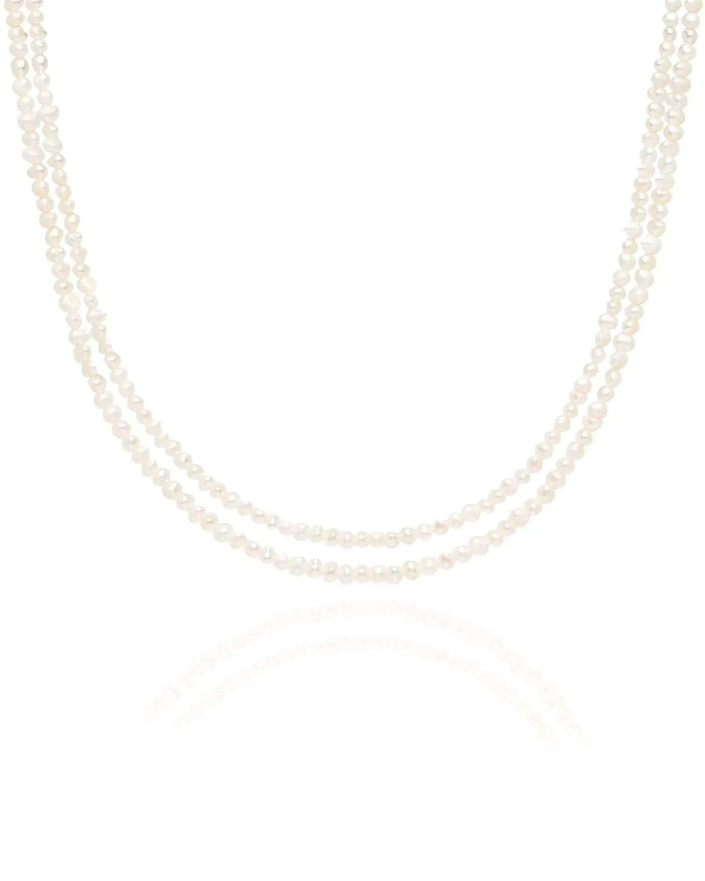 Lani Seed Pearl Layered 14k Gold Necklace