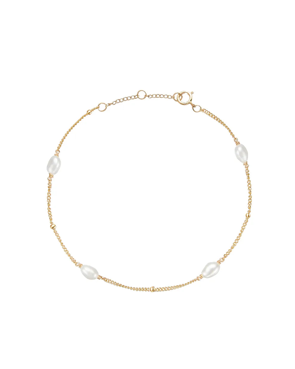 Lucia Rice Pearl 14k Gold Bracelet