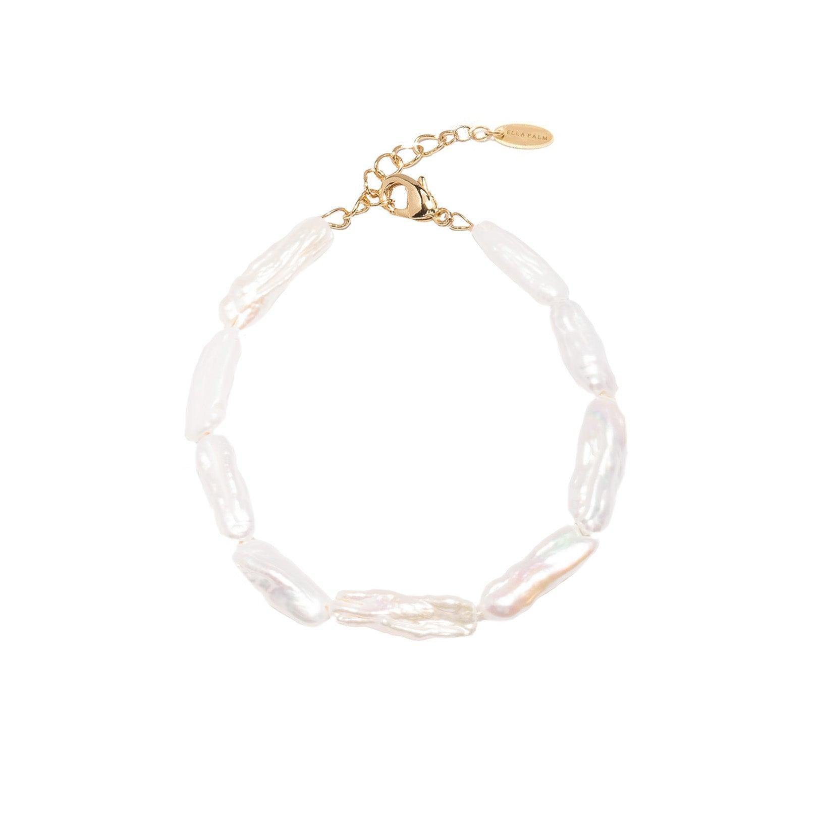 Nola Biwa Pearl 14k Gold Bracelet - ELLA PALM