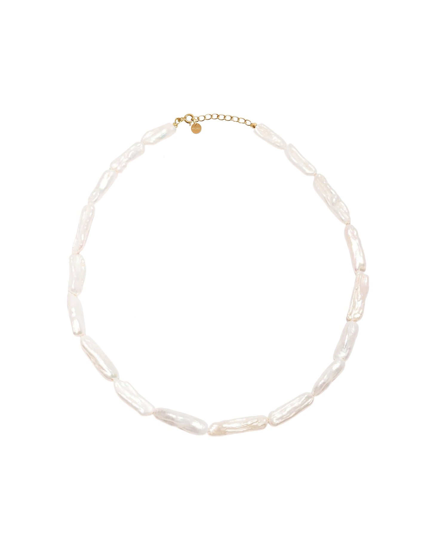 Eloise Biwa Pearl 14k Gold Beaded Necklace