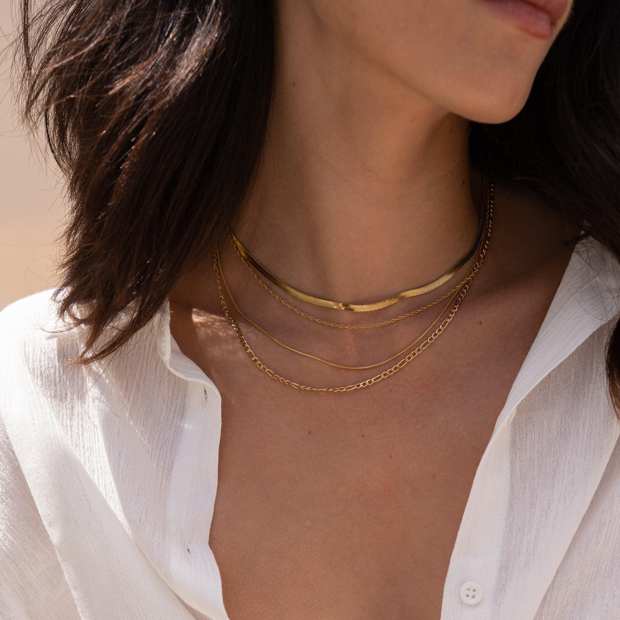 Rita 14k Gold Rope Chain Necklace - ELLA PALM