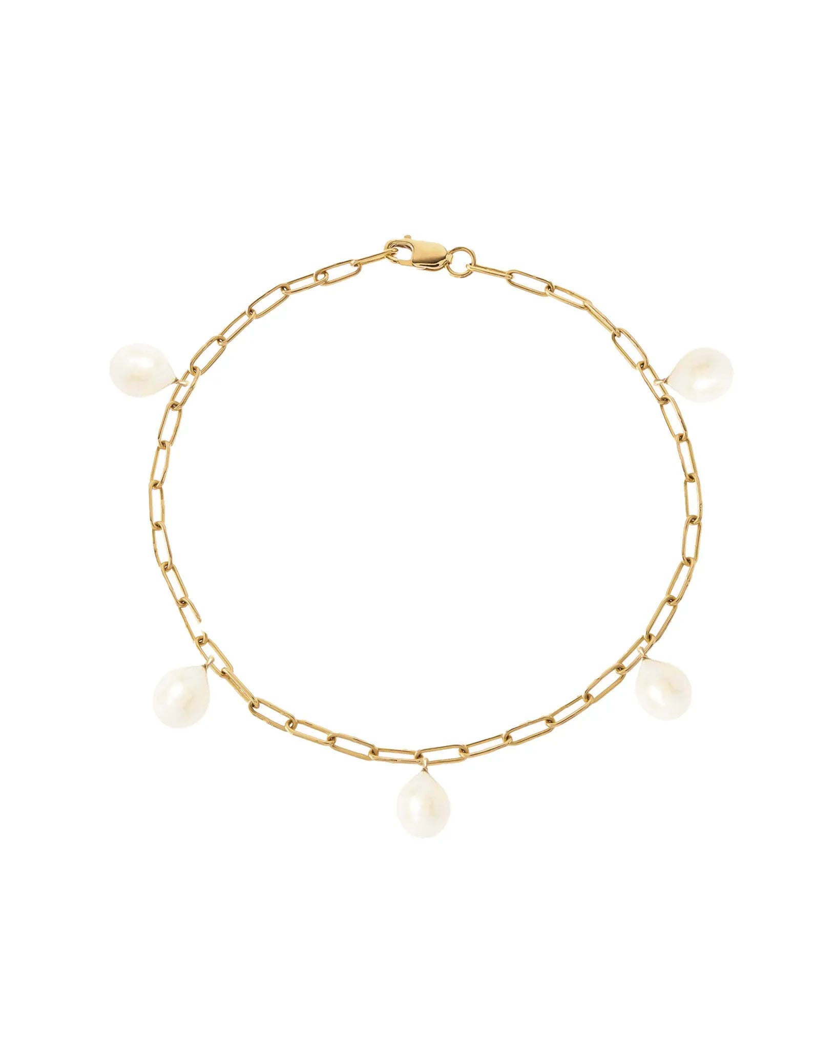 Salma Baroque Pearl 14k Gold Bracelet