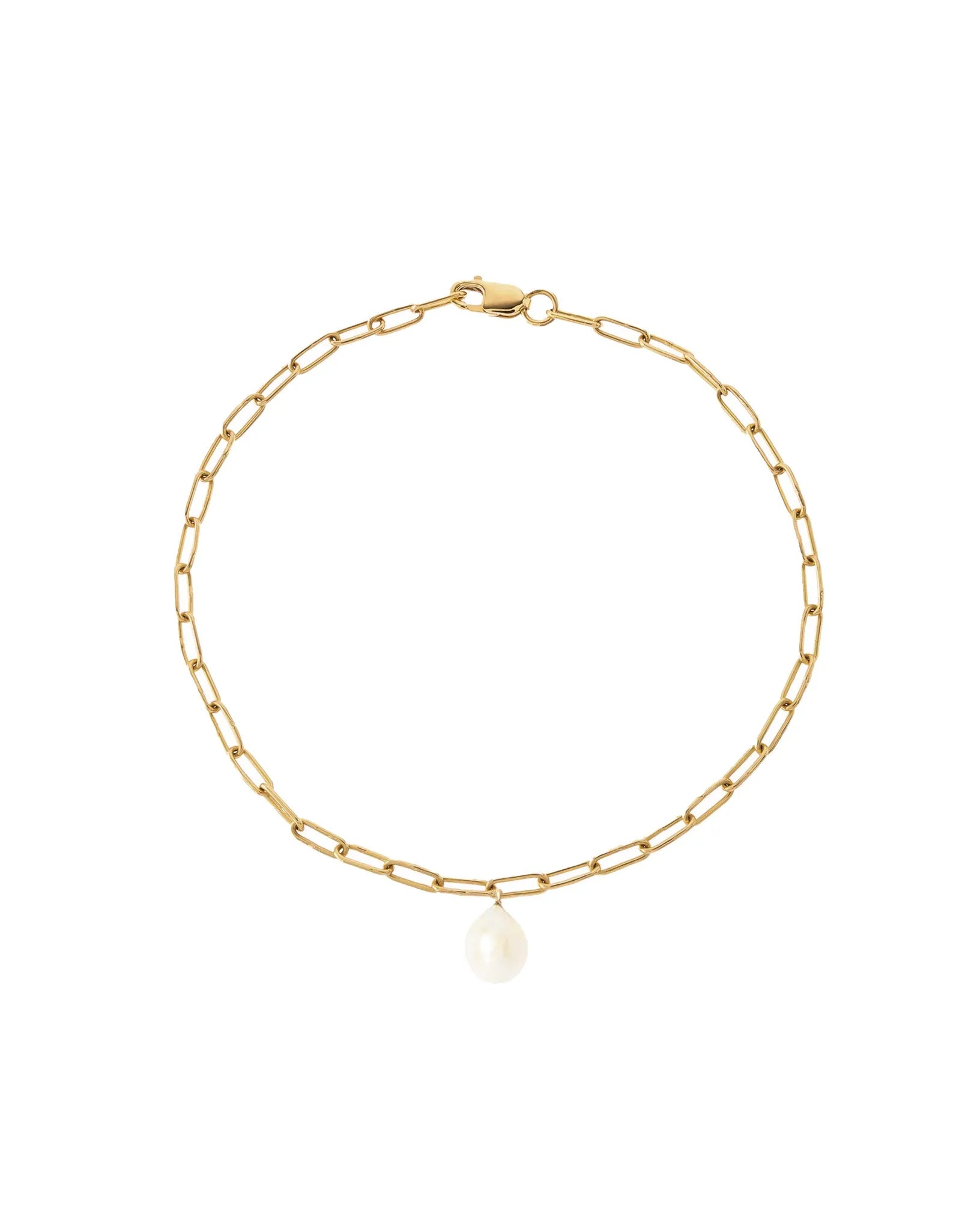 Salma Single Pearl 14k Gold Bracelet