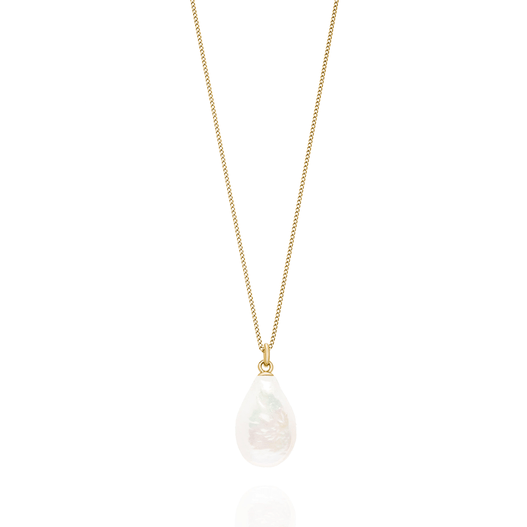 Serenity Pearl 14k Gold Necklace - ELLA PALM