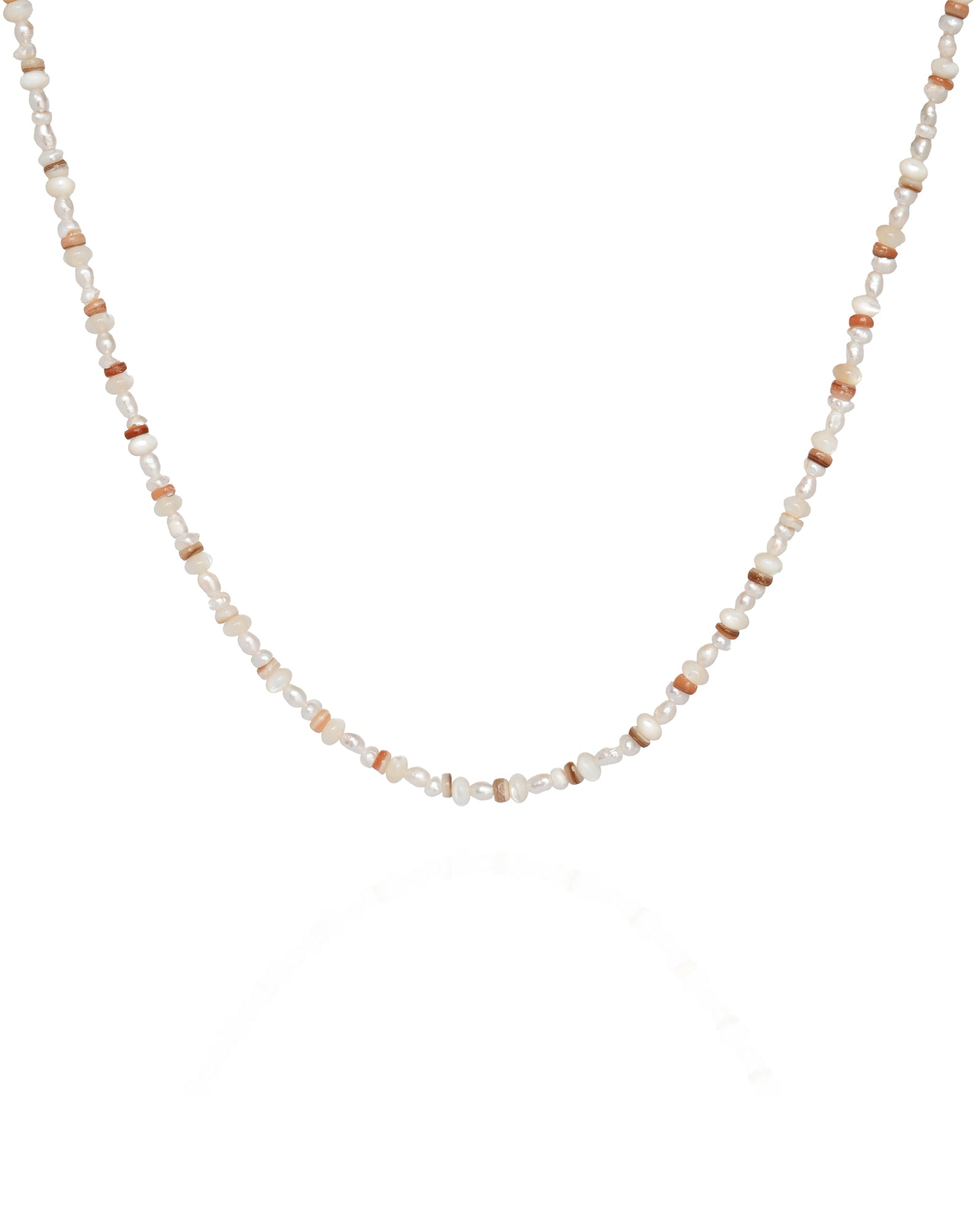 Corsica Pearl & Shell 14k Gold Beaded Necklace