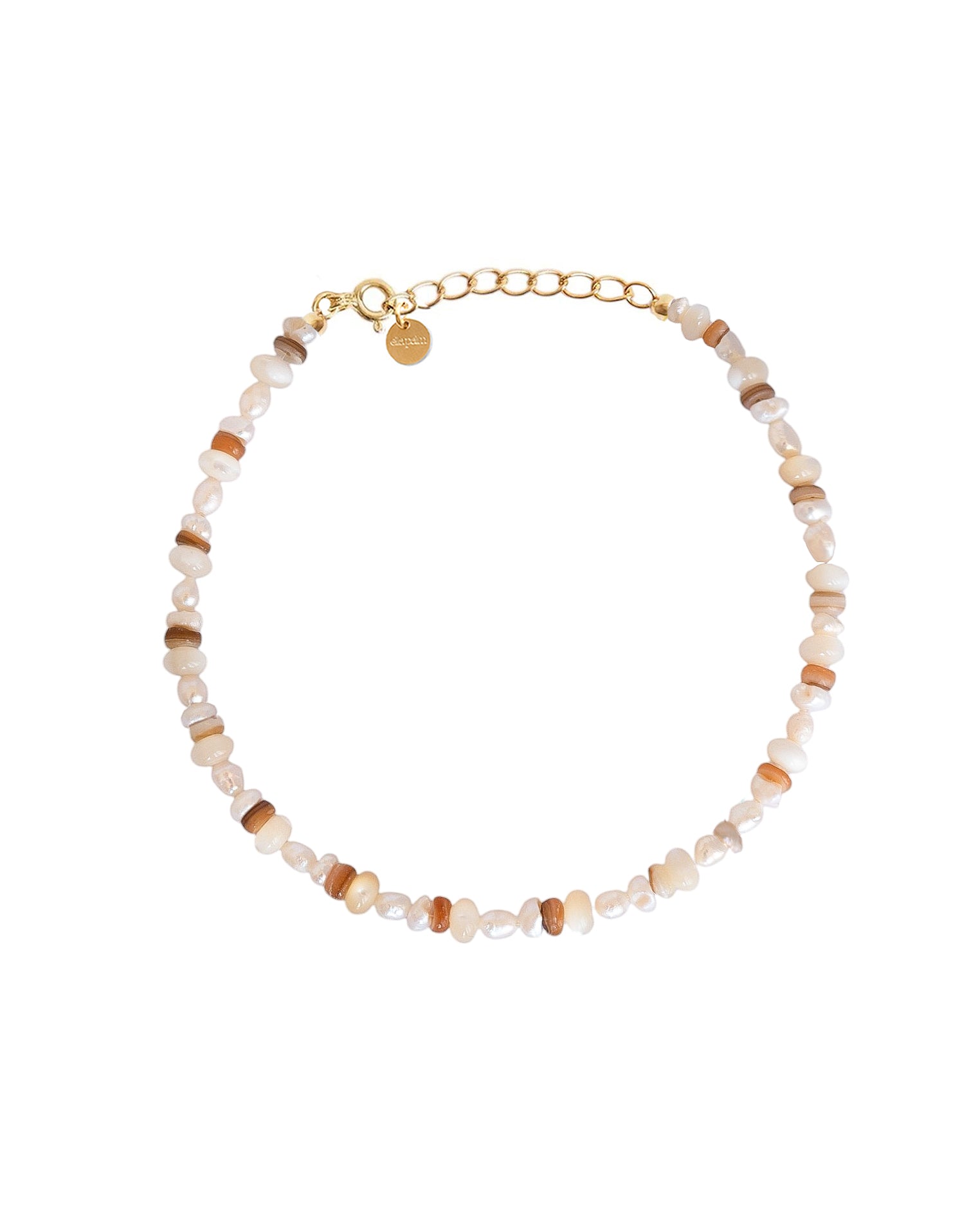Corsica Pearl & Shell 14k Gold Beaded Bracelet