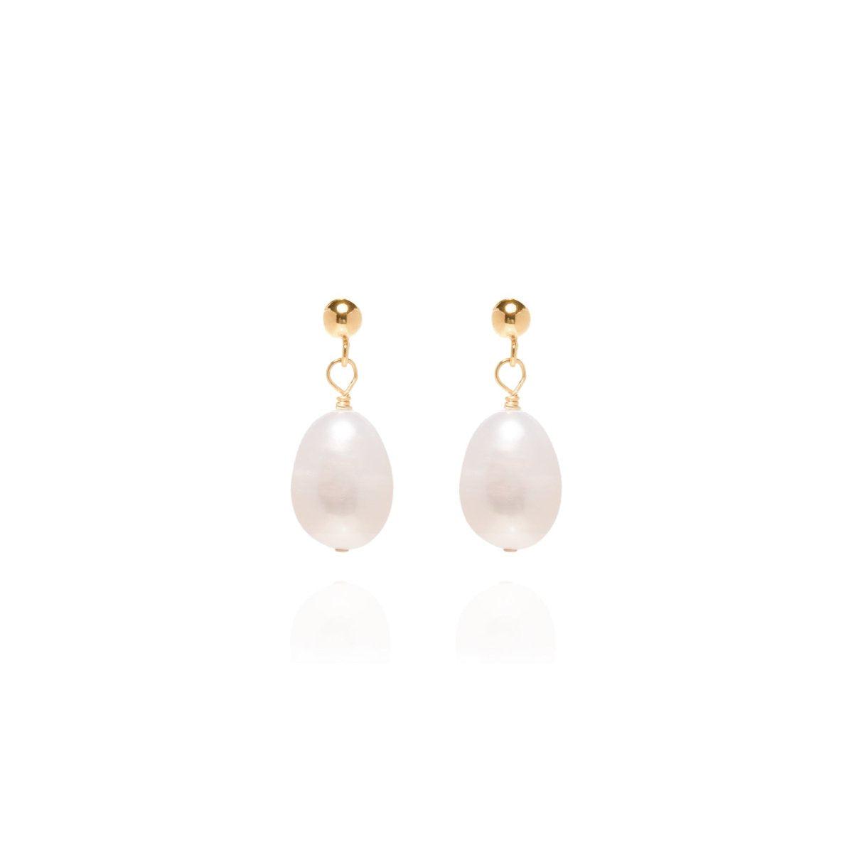 Sofie Pearl 14k Gold Earrings - ELLA PALM