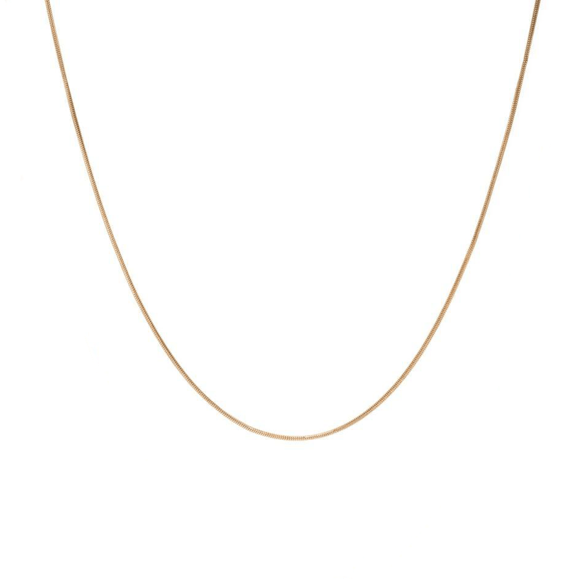 Sura 14k Gold Snake Chain Necklace - ELLA PALM