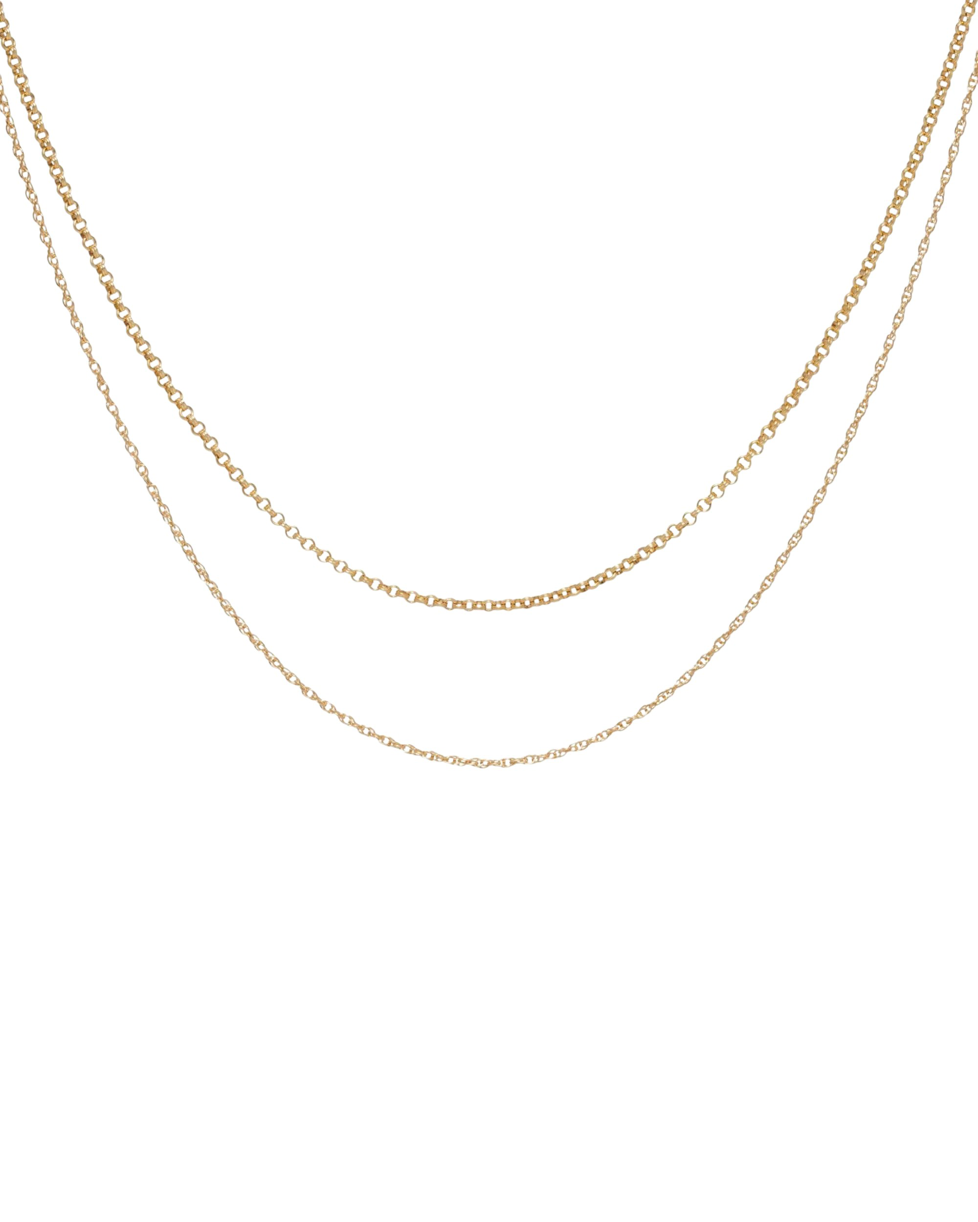 Tara 14k Gold Layering Necklace Set