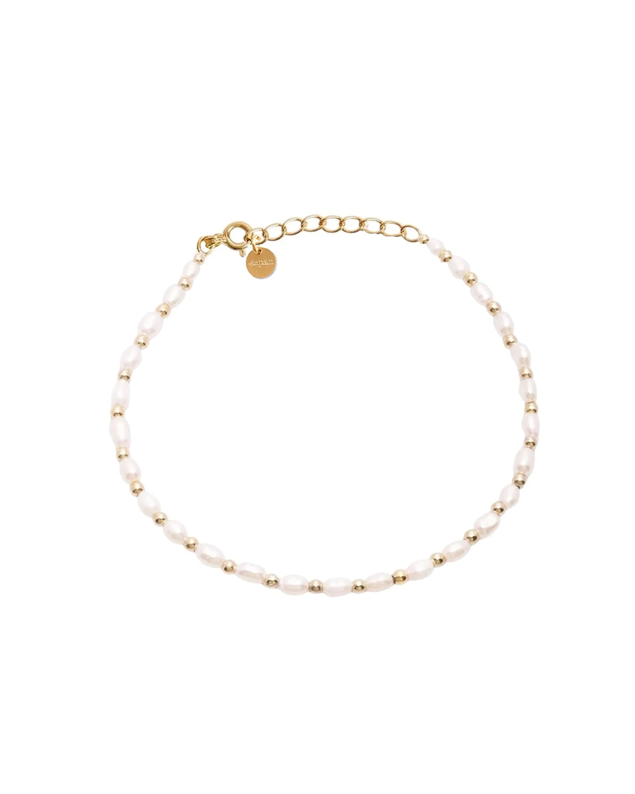 Vacation Pearl Gold Beaded Bracelet