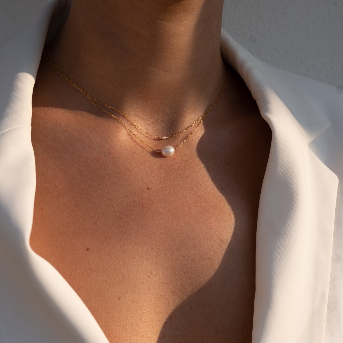Cami Layered Pearl Necklace - ELLA PALM
