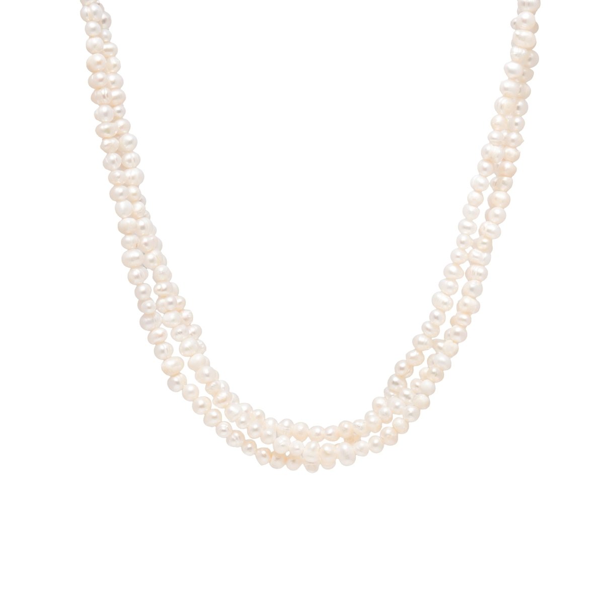 Gia Pearl Layered 14k Gold Necklace - ELLA PALM