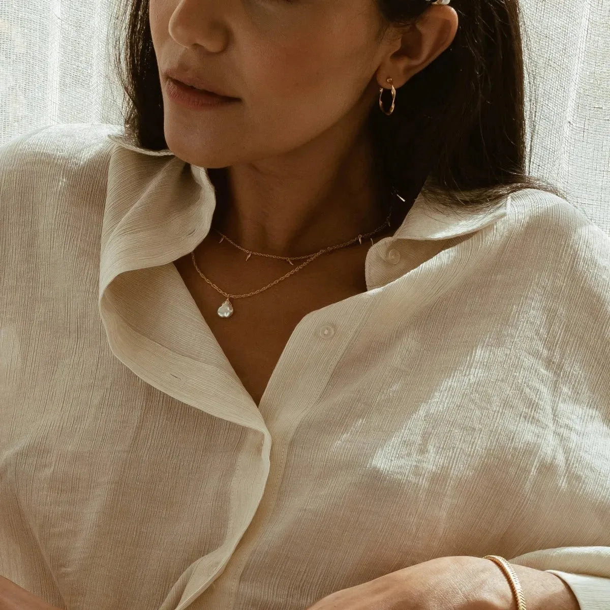 Dita Keshi Pearl Necklace - ELLA PALM