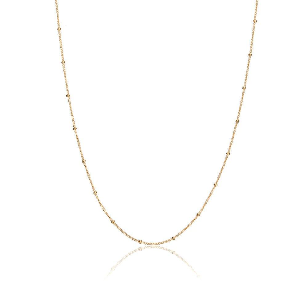 Beaded Gold Necklace - ELLA PALM