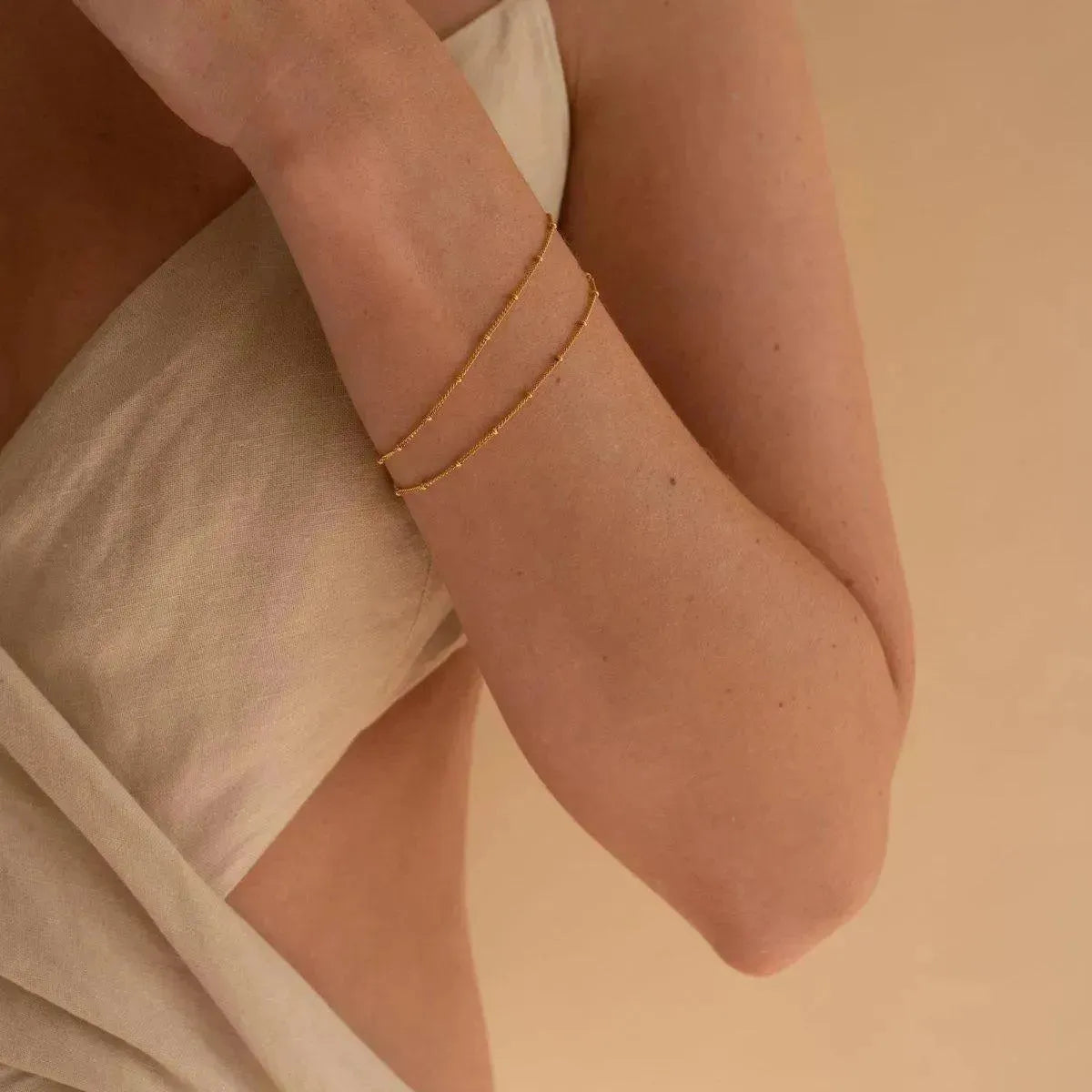 Kira Layered Beaded Gold Bracelet - ELLA PALM