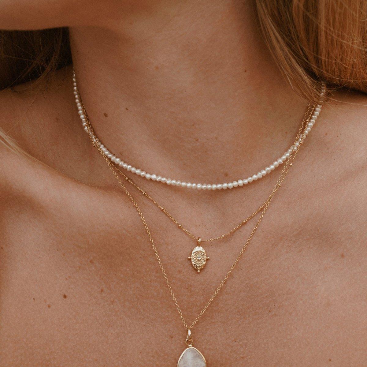 Lani Pearl 14k Gold Necklace - ELLA PALM