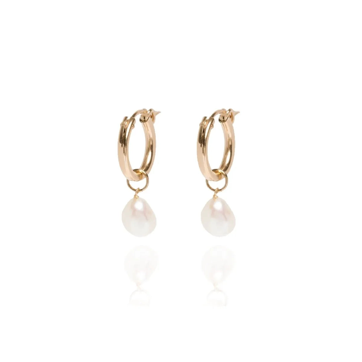 Olivia Pearl Hoops - ELLA PALM