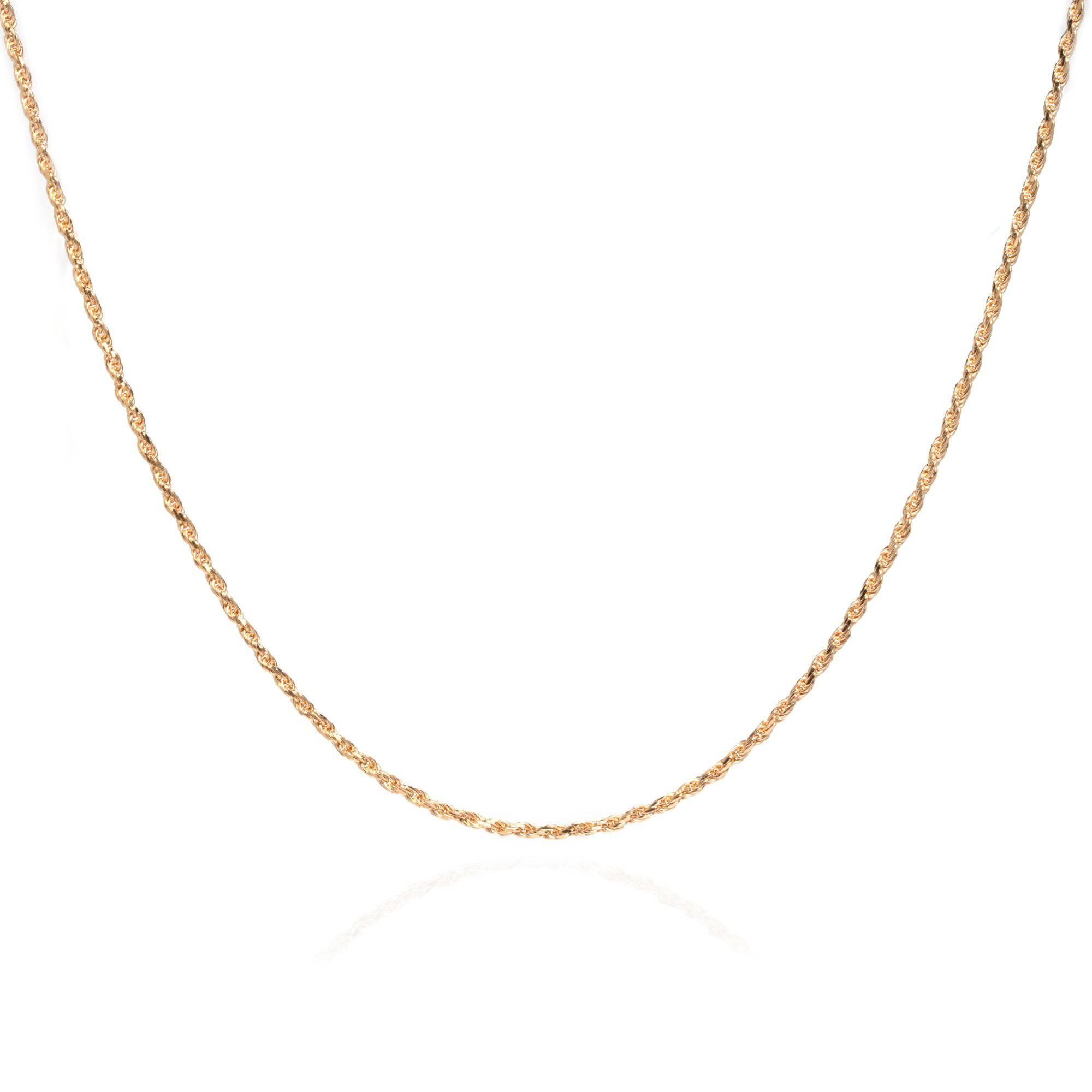 Rita 18k Gold Rope Chain Necklace - ELLA PALM